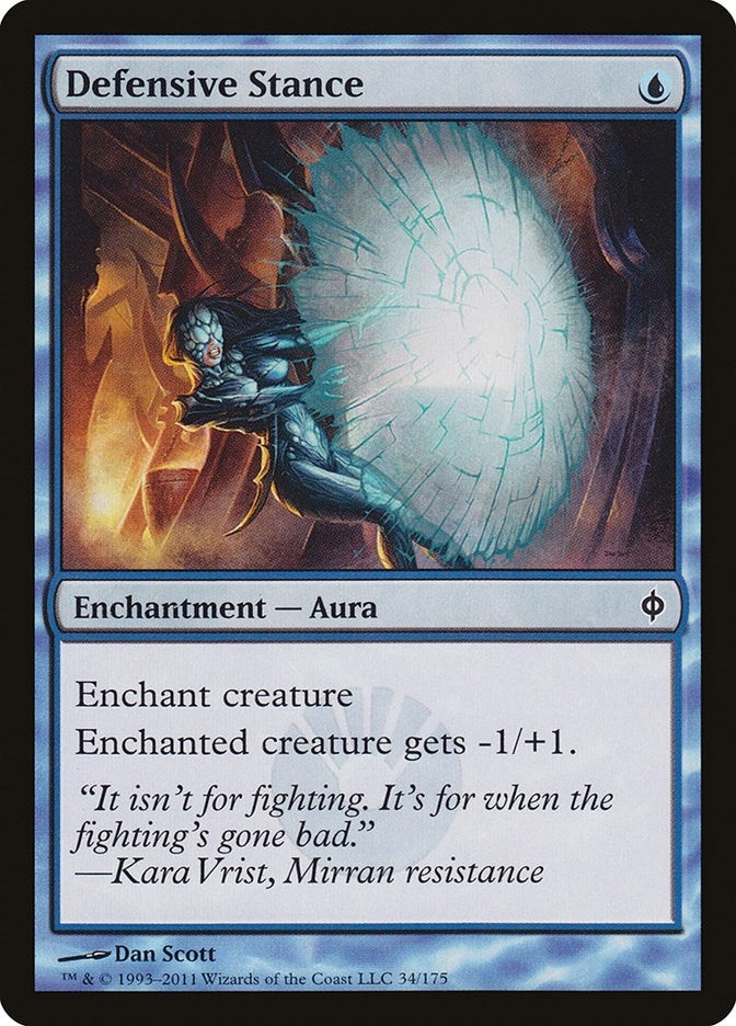 Image for Defensive Stance (34) [New Phyrexia] - Magic: The Gathering