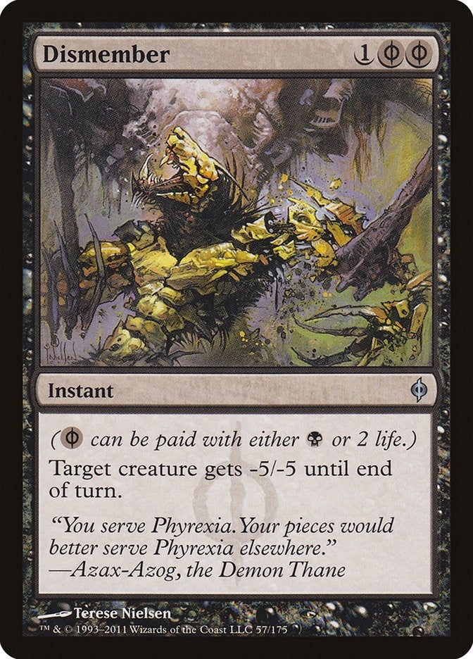 Image for Dismember (57) [New Phyrexia] - Magic: The Gathering