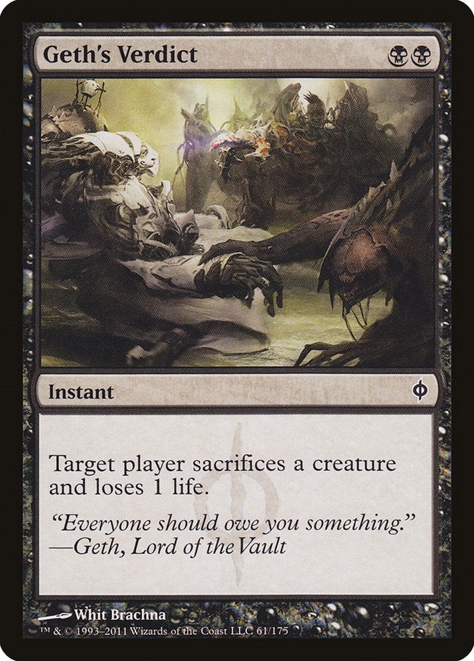 Image for Geth's Verdict (61) [New Phyrexia] - Magic: The Gathering