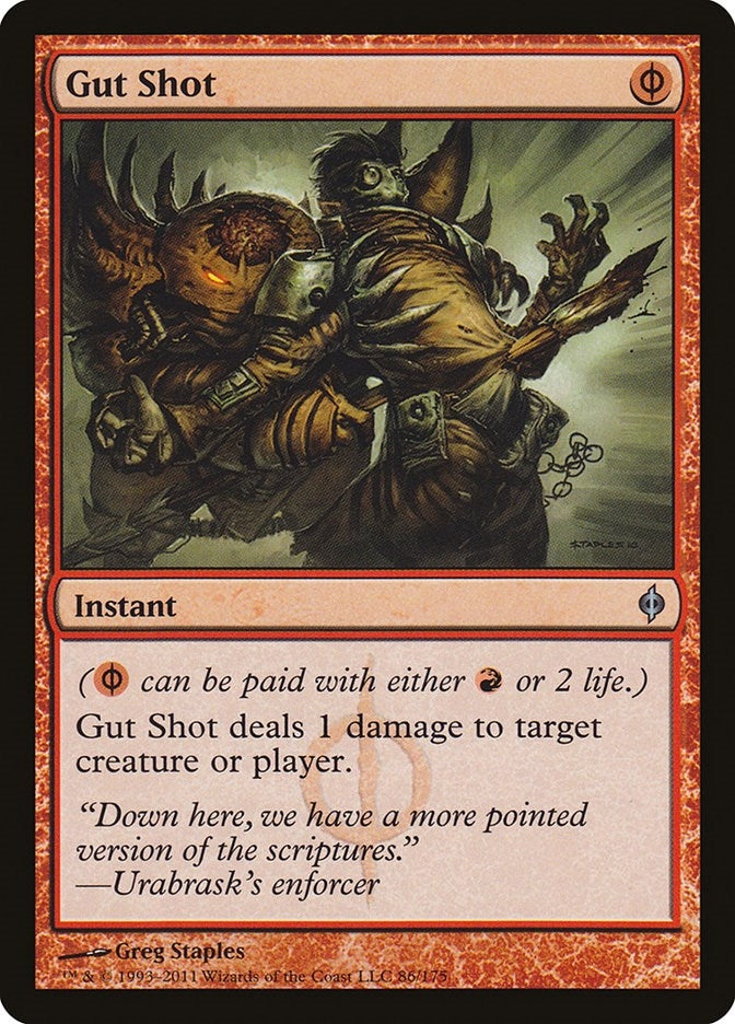Image for Gut Shot (86) [New Phyrexia] - Magic: The Gathering