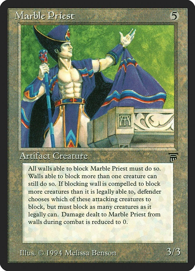 Image for Marble Priest [Legends] - Magic: The Gathering