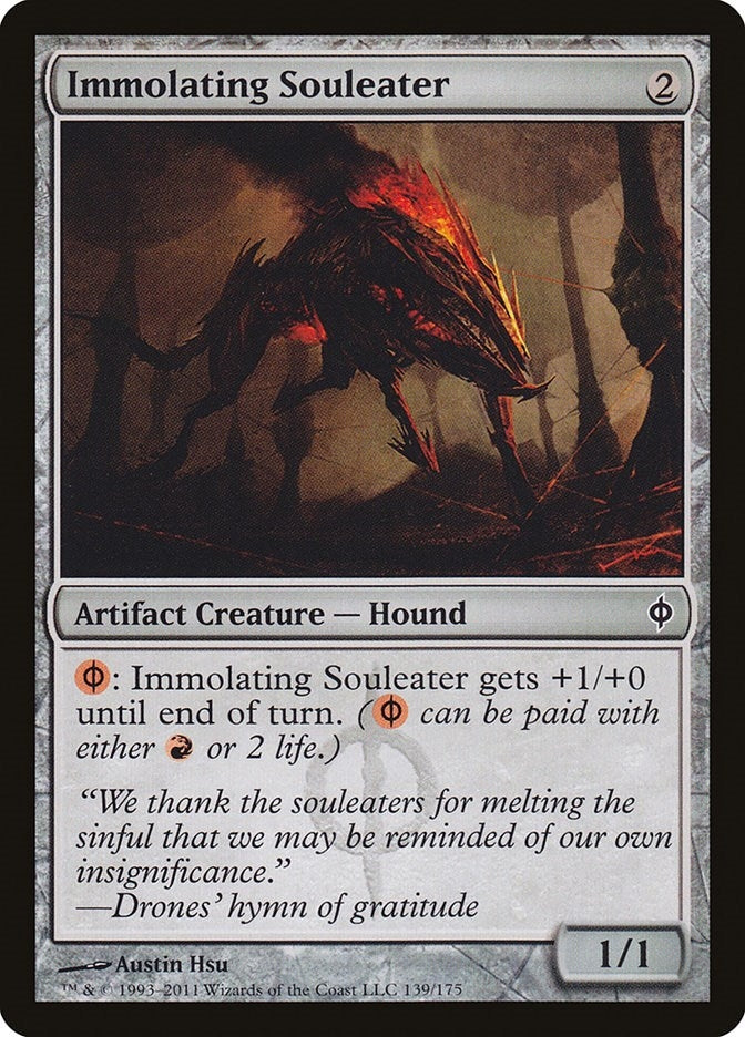 Image for Immolating Souleater (139) [New Phyrexia] - Magic: The Gathering
