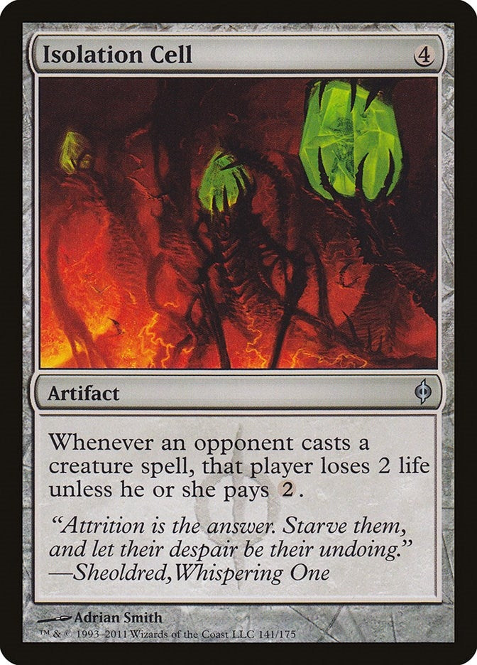 Image for Isolation Cell (141) [New Phyrexia] - Magic: The Gathering