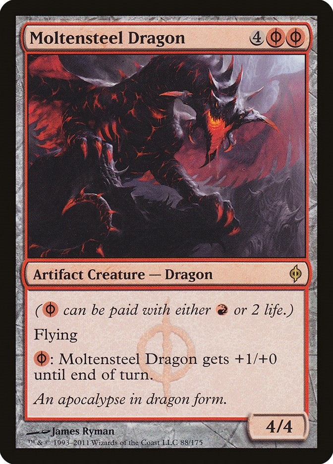 Image for Moltensteel Dragon (88) [New Phyrexia] - Magic: The Gathering