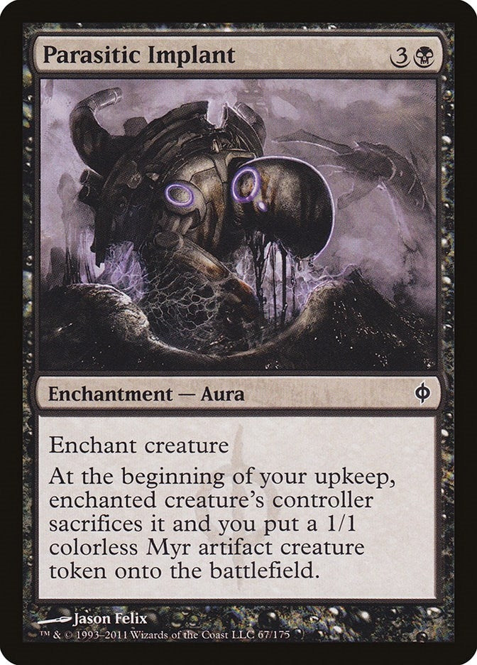 Image for Parasitic Implant (67) [New Phyrexia] - Magic: The Gathering