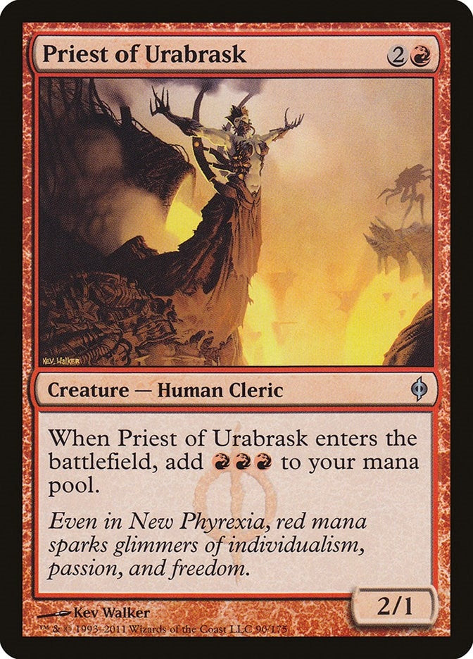 Image for Priest of Urabrask (90) [New Phyrexia] - Magic: The Gathering
