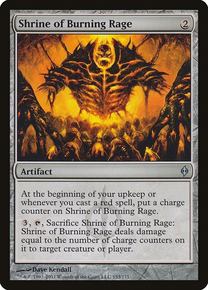 Image for Shrine of Burning Rage (153) [New Phyrexia] - Magic: The Gathering