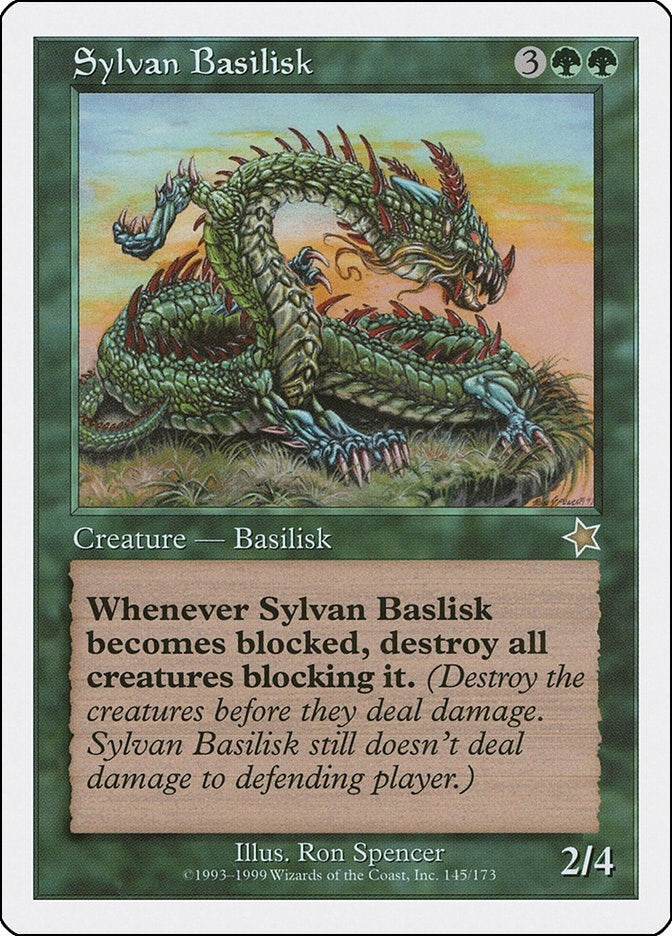 Image for Sylvan Basilisk (145) [Starter 1999] - Magic: The Gathering