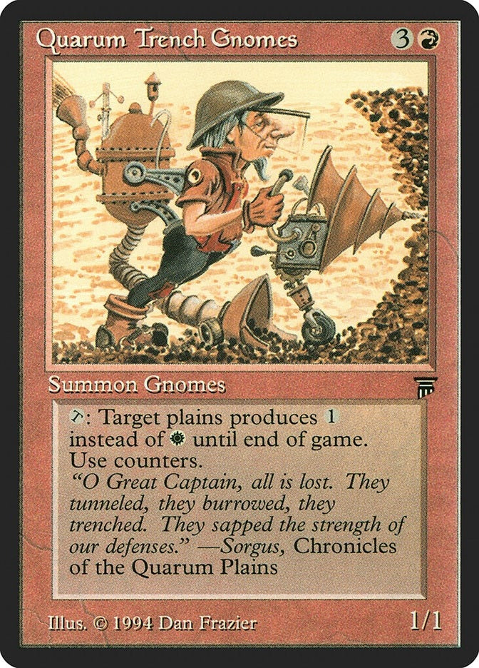 Image for Quarum Trench Gnomes [Legends] - Magic: The Gathering
