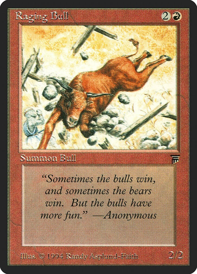Image for Raging Bull [Legends] - Magic: The Gathering