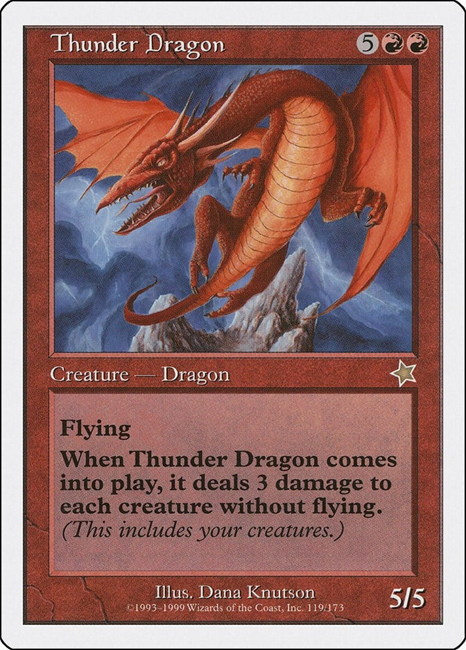 Image for Thunder Dragon (119) [Starter 1999] - Magic: The Gathering