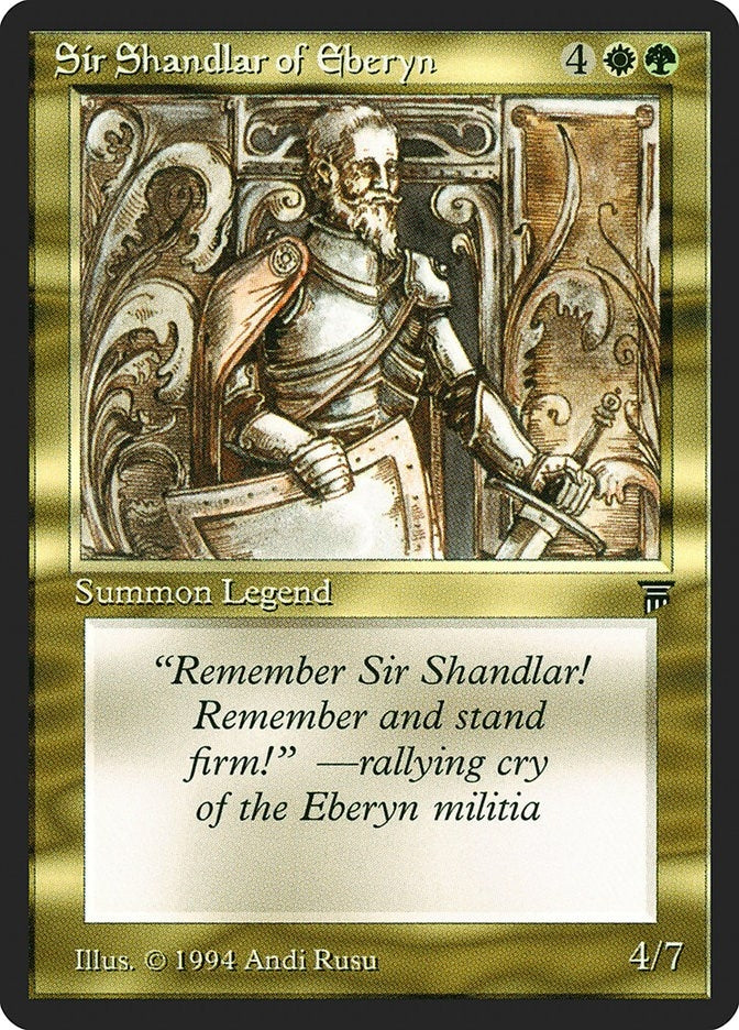 Image for Sir Shandlar of Eberyn [Legends] - Magic: The Gathering