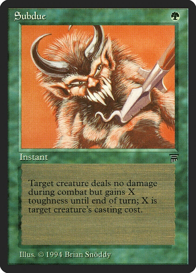 Image for Subdue [Legends] - Magic: The Gathering