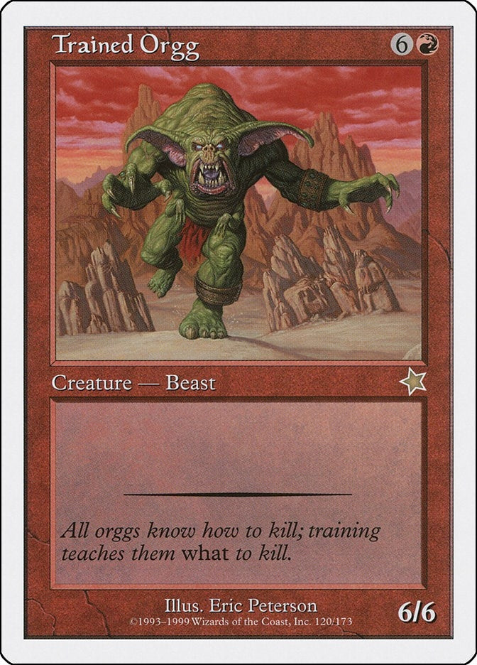 Image for Trained Orgg (120) [Starter 1999] - Magic: The Gathering