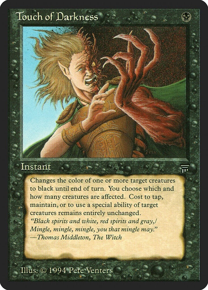 Image for Touch of Darkness [Legends] - Magic: The Gathering