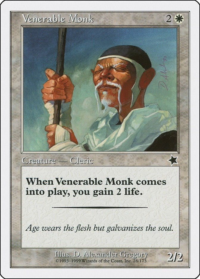 Image for Venerable Monk (28) [Starter 1999] - Magic: The Gathering