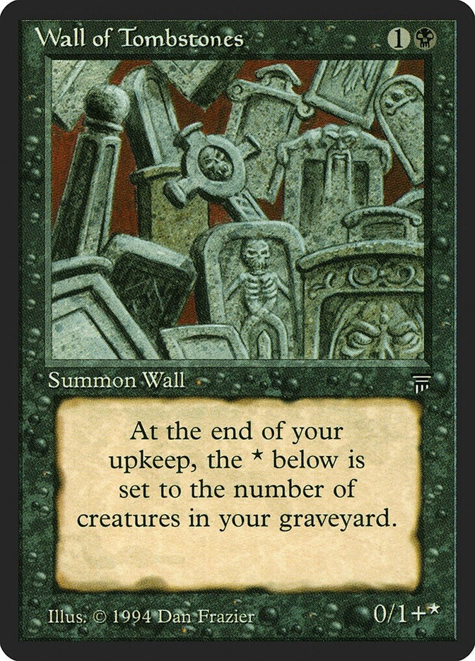 Image for Wall of Tombstones [Legends] - Magic: The Gathering