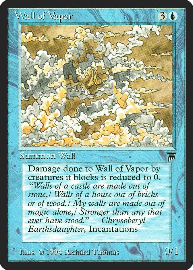 Image for Wall of Vapor [Legends] - Magic: The Gathering