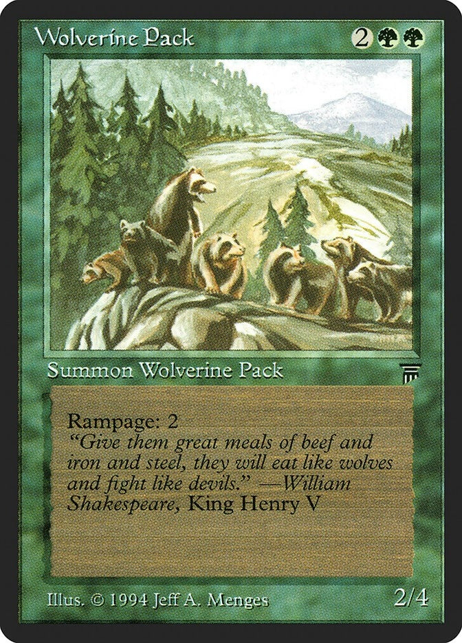 Image for Wolverine Pack [Legends] - Magic: The Gathering