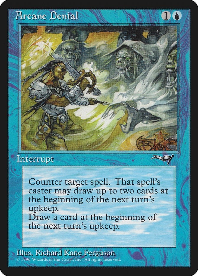 Image for Arcane Denial (Sword) (33) [Alliances] - Magic: The Gathering