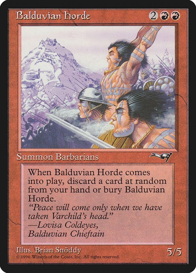 Image for Balduvian Horde [Alliances] - Magic: The Gathering