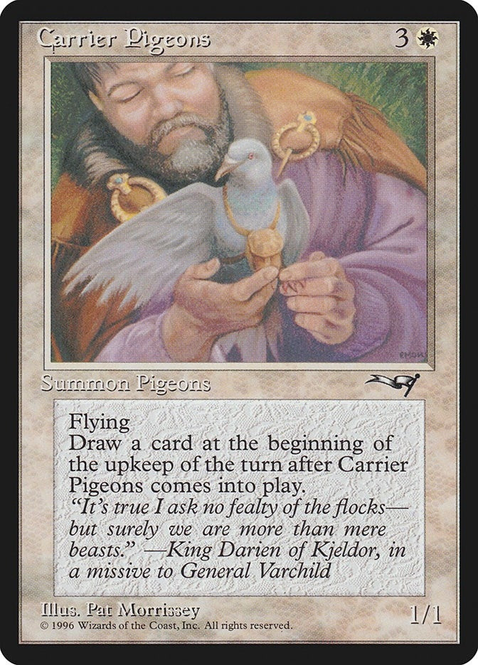 Image for Carrier Pigeons (Hand) (126) [Alliances] - Magic: The Gathering