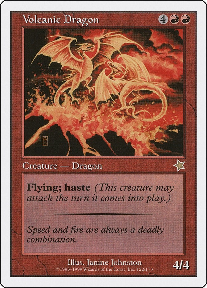 Image for Volcanic Dragon (122) [Starter 1999] - Magic: The Gathering