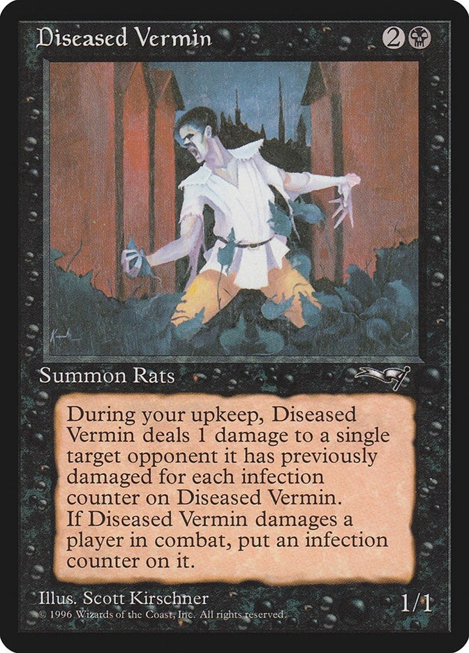 Image for Diseased Vermin [Alliances] - Magic: The Gathering