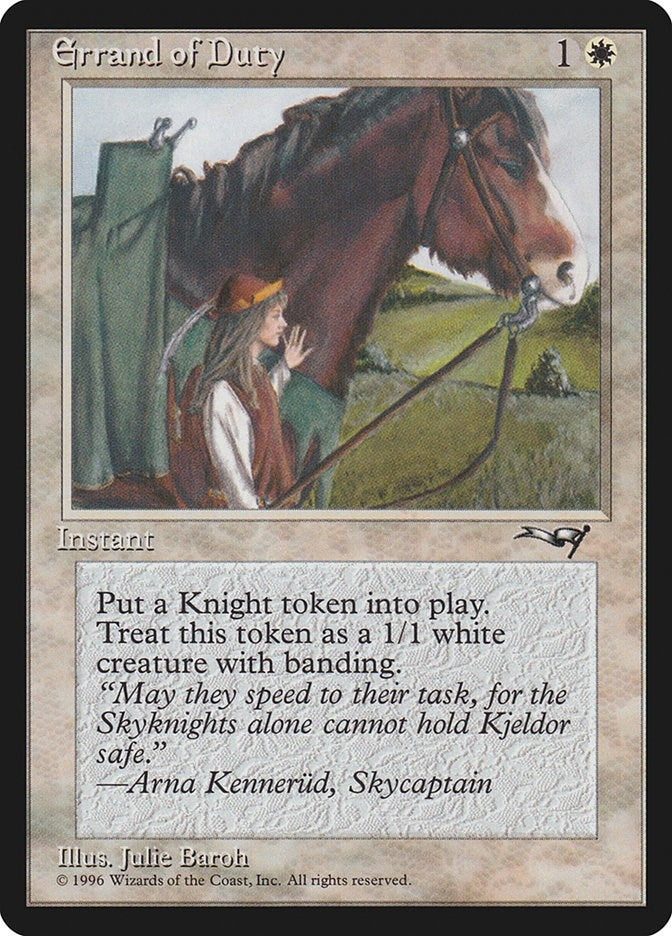 Image for Errand of Duty (128) [Alliances] - Magic: The Gathering