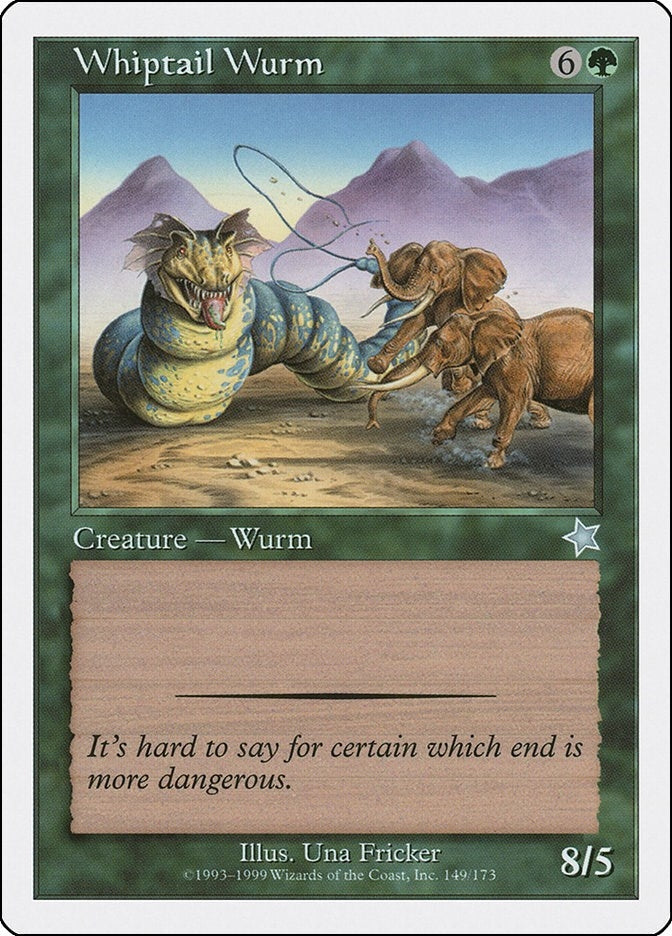 Image for Whiptail Wurm (149) [Starter 1999] - Magic: The Gathering