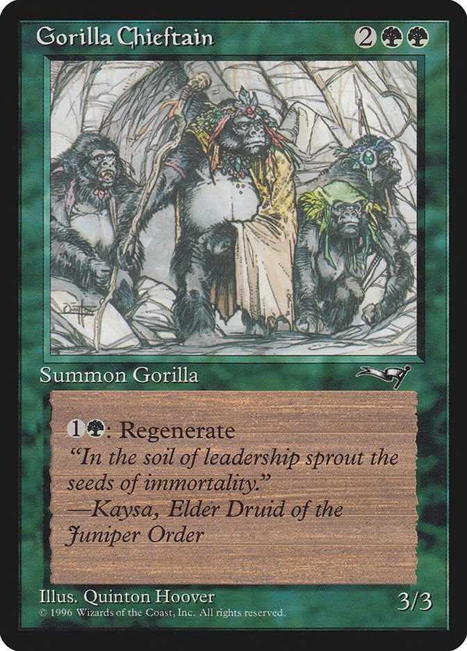 Image for Gorilla Chieftain (4 Gorillas) (78) [Alliances] - Magic: The Gathering