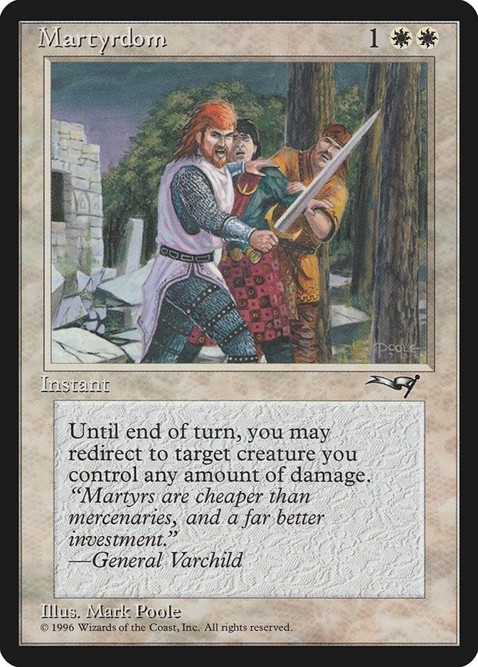 Image for Martyrdom (139) [Alliances] - Magic: The Gathering