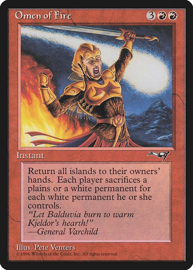 Image for Omen of Fire [Alliances] - Magic: The Gathering