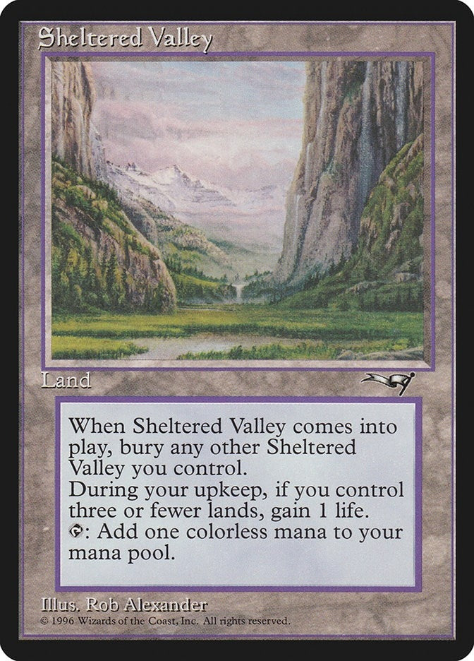 Image for Sheltered Valley [Alliances] - Magic: The Gathering