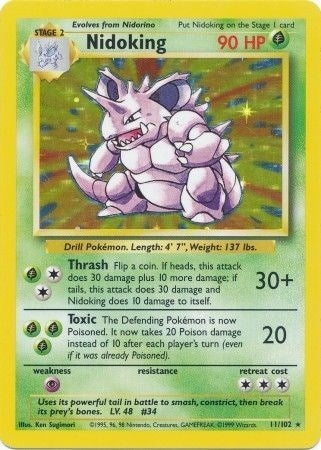 Image for Nidoking (011/102) [Base Set] - Pokemon