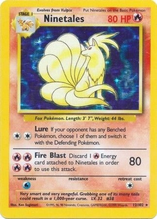 Image for Ninetales (012/102) [Base Set] - Pokemon