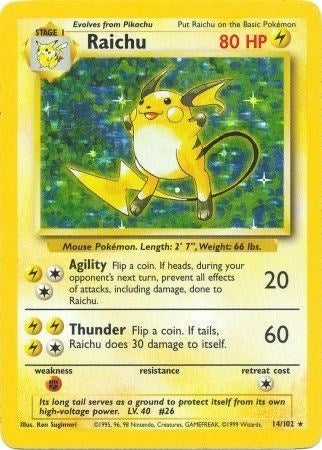 Image for Raichu (014/102) [Base Set] - Pokemon