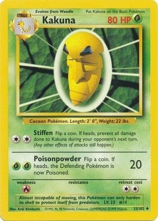 Image for Kakuna (033/102) [Base Set] - Pokemon