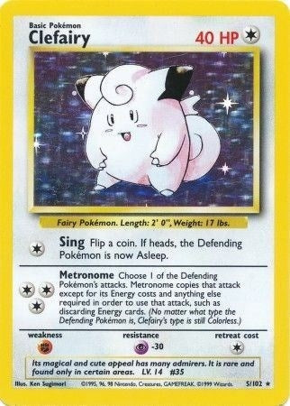 Image for Clefairy (005/102) [Base Set] - Pokemon