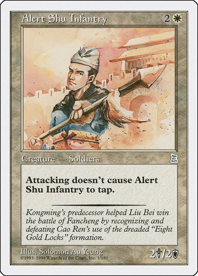 Image for Alert Shu Infantry (1) [Portal Three Kingdoms] - Magic: The Gathering