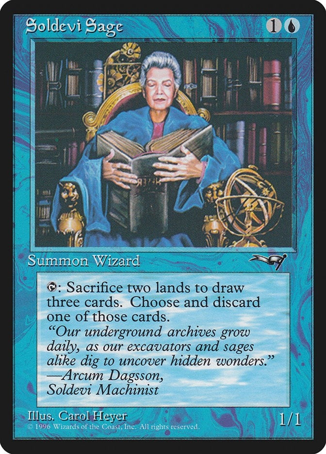 Image for Soldevi Sage (Old Woman) (52) [Alliances] - Magic: The Gathering