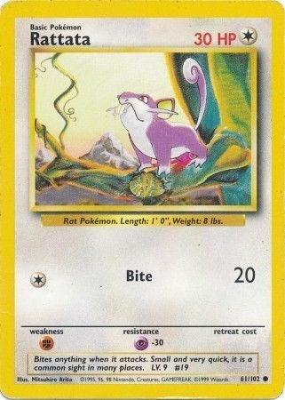 Rattata (061/102) [Base Set]