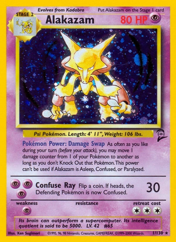 Image for Alakazam (001/130) [Base Set 2] - Pokemon