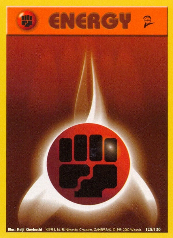 Image for Fighting Energy (125/130) [Base Set 2] - Pokemon