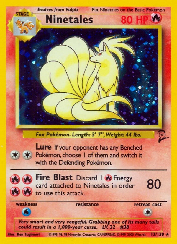 Image for Ninetales (013/130) [Base Set 2] - Pokemon