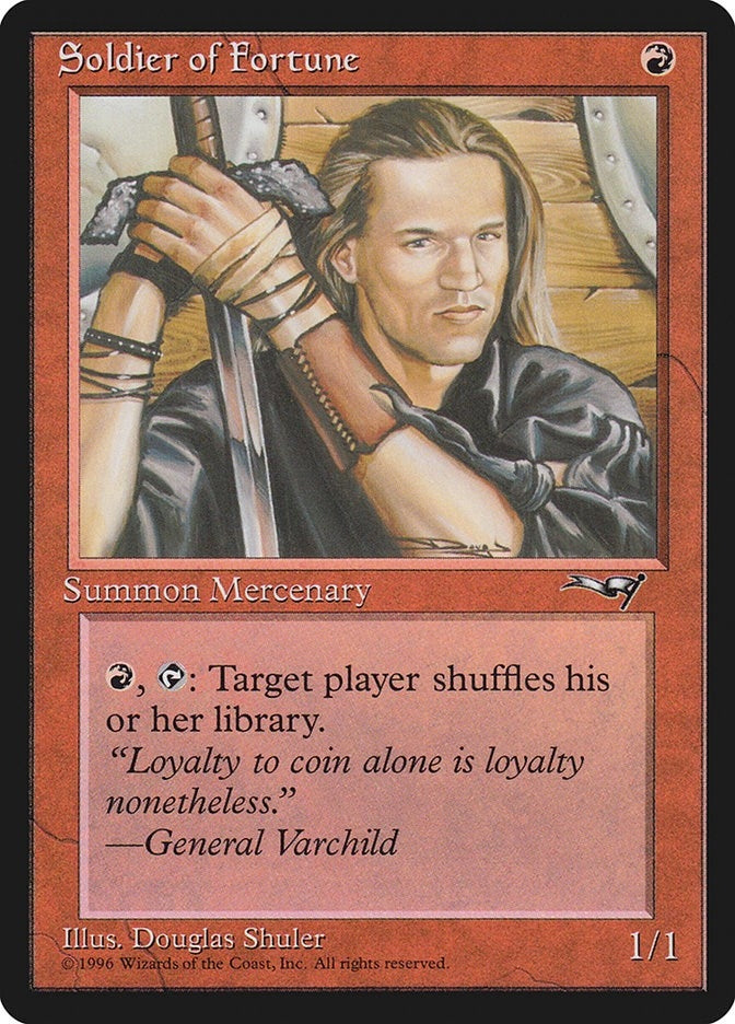 Image for Soldier of Fortune [Alliances] - Magic: The Gathering