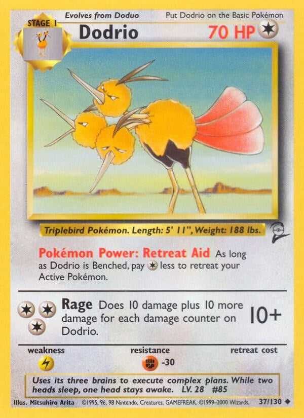 Image for Dodrio (037/130) [Base Set 2] - Pokemon