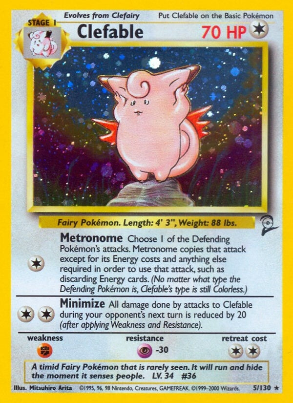 Image for Clefable (005/130) [Base Set 2] - Pokemon