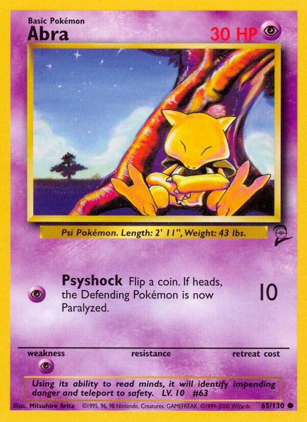 Image for Abra (065/130) [Base Set 2] - Pokemon