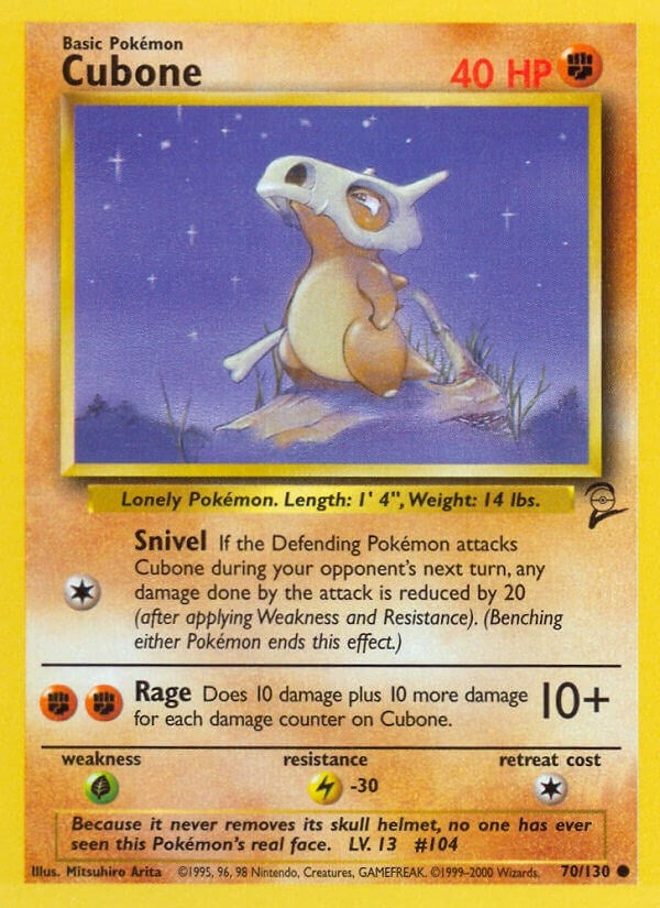 Image for Cubone (070/130) [Base Set 2] - Pokemon